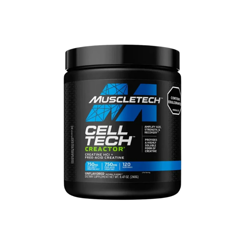 Cell Tech Creactor Muscletech 240 gramos 120 servicios